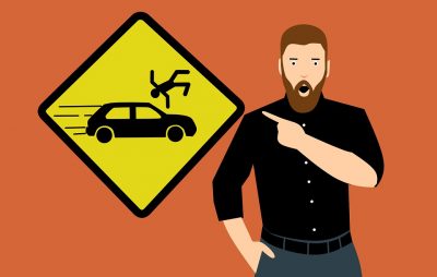accident de la route piéton