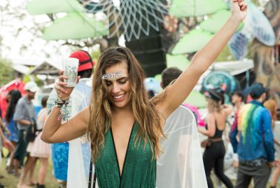 woman raising her hand