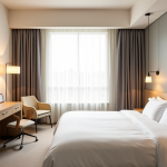 Un hôtel simple conçu pour un hébergement rapide et sans superflu.