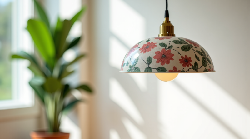 Baladeuse en porcelaine ou en tissu fleuri : quelle suspension adopter dans sa déco